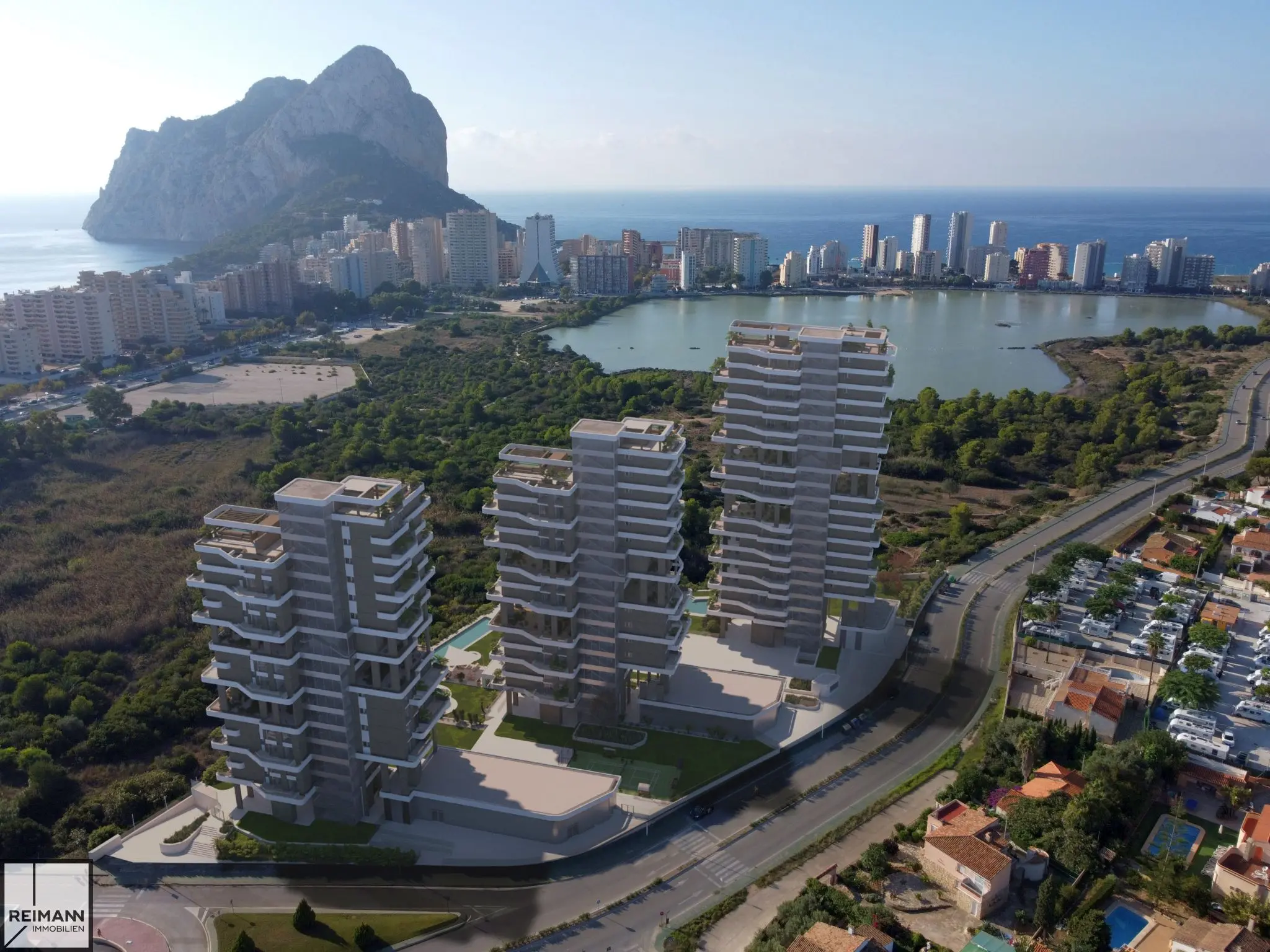 Neubau-Eigentumswohnung mit Meerblick in Calpe an der Costa Blanca (Spanien)