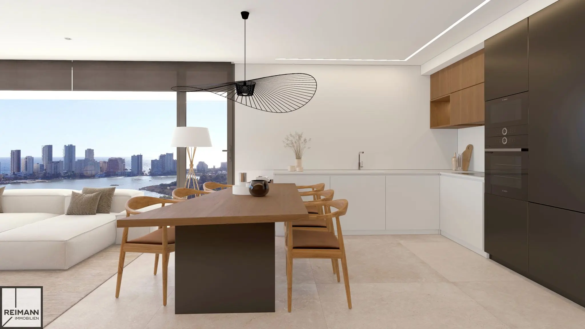 Neubau-Eigentumswohnung mit Meerblick in Calpe an der Costa Blanca (Spanien)