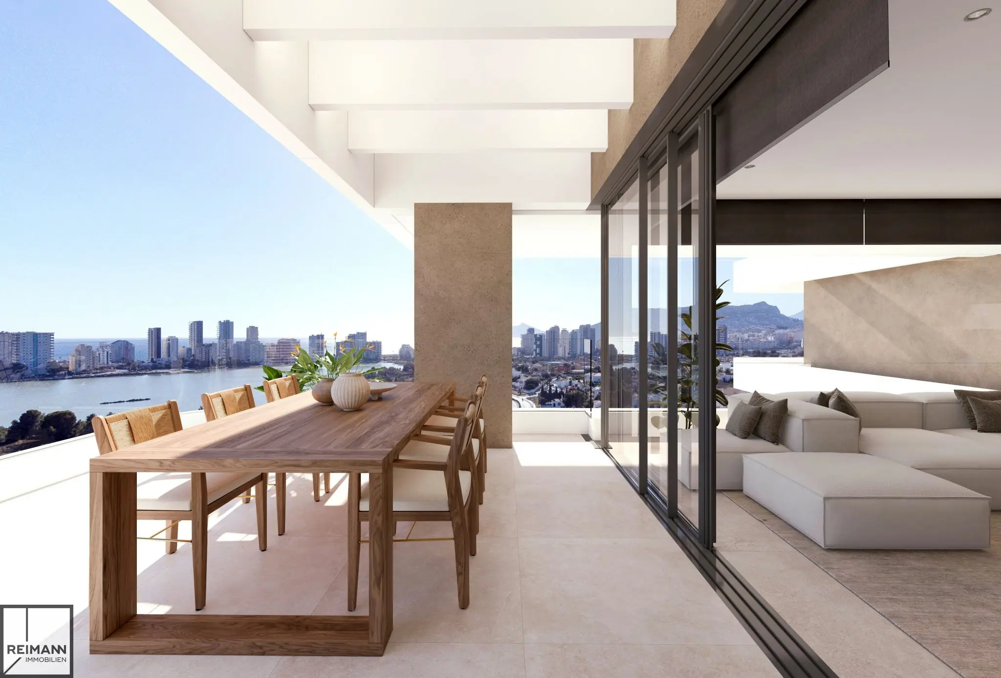 Neubau-Eigentumswohnung mit Meerblick in Calpe an der Costa Blanca (Spanien)