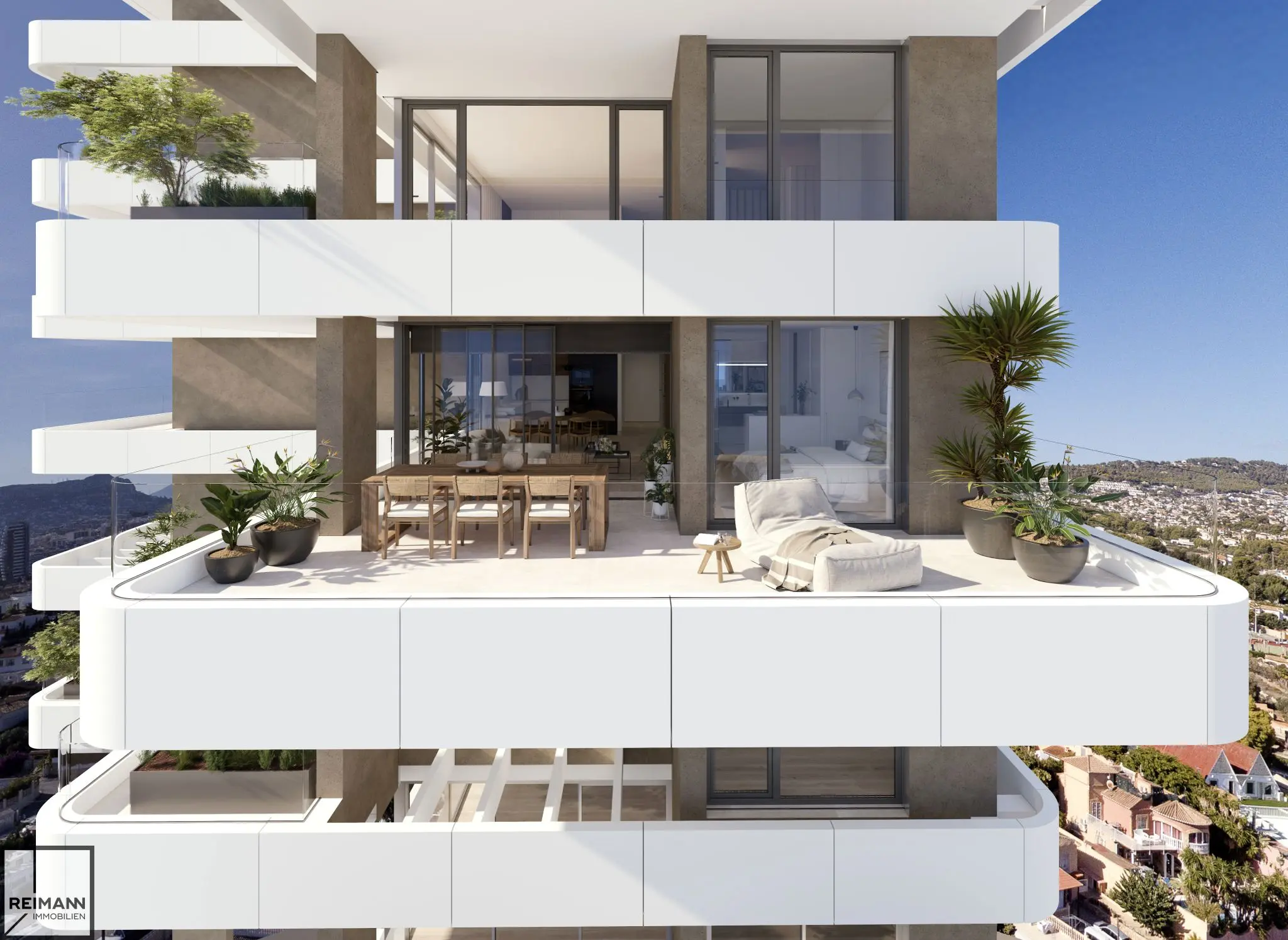 Neubau-Eigentumswohnung mit Meerblick in Calpe an der Costa Blanca (Spanien)