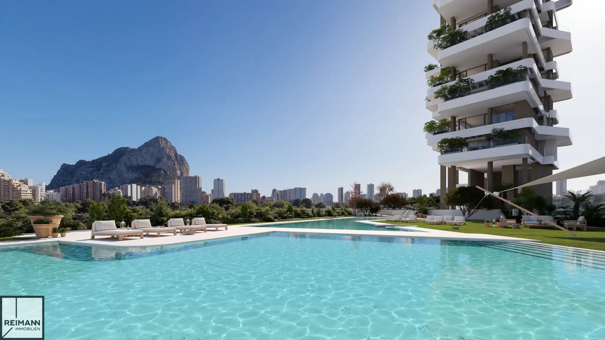 Neubau-Eigentumswohnung mit Meerblick in Calpe an der Costa Blanca (Spanien)